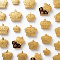 Boîtes à bonbons personnalisées en forme de couronne - Emballage cadeau élégant en carton avec estampage doré pour les fêtes d'enfants et les célébrations