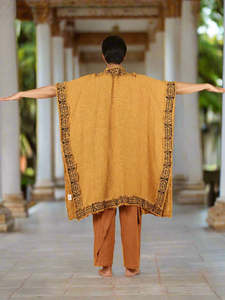 Naomi Kimono Robe élégante en coton imprimé de blocs, enveloppement Boho léger, couverture polyvalente pour les festivals de tous les jours - Product Image 5
