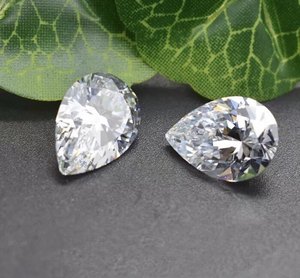 4*6,5mm corte de pera piedra preciosa suelta facetada piedra pulida con claridad Superior brillo excepcional - Product Image 2