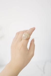 Bague en corne de buffle polie, bijoux pour fête, mariage, anniversaire, vente chaude, couleur corne naturelle - Product Image 3