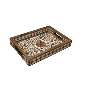 Plateau de petit-déjeuner imprimé, plateau en bois de qualité durable, utilisations à domicile, hôtel, restaurant, mariage, fête - Product Image 5