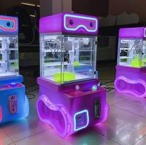 Mini <b>Claw</b> Crane <b>Machine</b> Coin Operated <b>Arcade</b> Game With Flashing Lights For Amusement Park Multiple Players English Language - Product Image 1