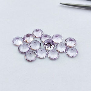 8mm Natural Pink Amethyst Faceted Round Cut Loose Gemstones Good Quality Genuine Amethyst <b>Ring</b> Wholesale Gemstone At Bulk Order - Product Image 3
