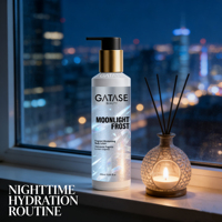 Lait corporel parfumé floral Gatase Iris, crème hydratante et lissante en profondeur pour peaux sèches, parfum longue durée