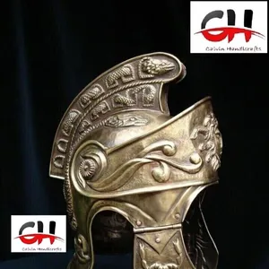 Auténtico casco romano de caballería medieval de capitán de calibre 18, casco de regalo de Halloween.