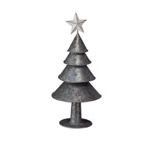 Árbol de Navidad Metálico Moderno con Estrella para Decoración del Hogar, Color y Tamaño Personalizables, Ecológico - Product Image 1