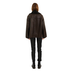 Veste en cuir de mode de luxe pour femmes de haute qualité nouveauté vêtements d'hiver courts pour l'automne printemps traitement fini respirant - Product Image 5