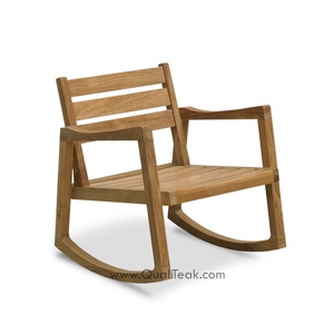 Juego de Sillas Mecedoras de Teca Modernas Lune para Jardín - Product Image 4