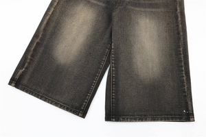 Denim Shorts Custom logo Fashion Casual <b>Stick</b> Jeans Shorts for Man high quality customized men denim jeans shorts for salem - Product Image 4