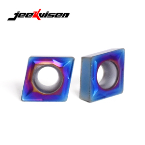 Ccmt0602 04 JZ CNC Carbide biến chèn Nano lớp phủ màu xanh CNC Lathe biến chèn cho thép - Product Image 1