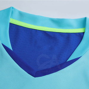 2024 venta al por mayor de alta calidad uniforme de fútbol personalizado conjunto de manga corta uniforme deportivo con nombre del equipo Logo estampado camiseta de fútbol - Product Image 3