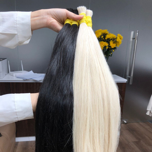 Cheveux naturels vierges 100% les plus vendus, extensions de cheveux humains lisses en vrac couleur blonde, provenant de l'usine du Vietnam - Product Image 1