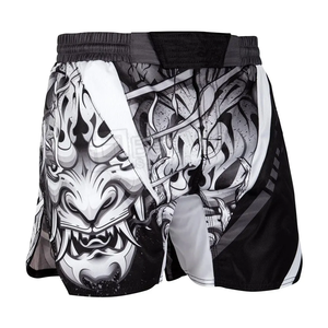 MMA Shorts 100% Cotton Embroidered <b>Digital</b> Printing Casual Elastic Waist Anti-Wrinkle Quick Dry - Product Image 1