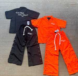 ชุดกันลมผ้าไนล่อนสำหรับผู้ชายและผู้หญิงชุดกันลมแบบสองชิ้น - Product Image 1