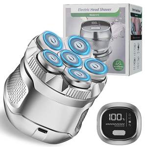 Rasoir rotatif électrique de voyage avec écran LED, étanche IPX7, moteur rapide, pour hommes chauves, rasage humide/sec du visage - Product Image 2