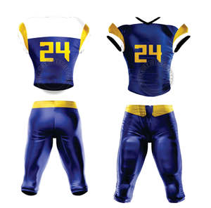 Ensemble de maillot et de pantalon de football américain pour hommes, tissu léger et durable pour l'entraînement en équipe et les performances de match - Product Image 5