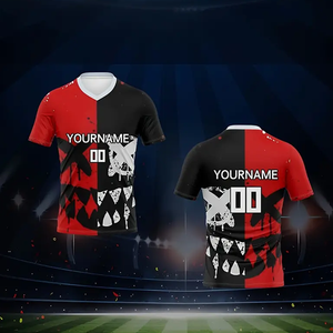 Camiseta de Fútbol Americano con Cuello en V, Nombre y Número Personalizados, Camiseta de Fútbol para Adultos, Cómoda, Transpirable y con Disipación de Calor - Product Image 6