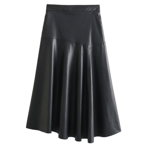 High Quality Women Genuine <b>Leather</b> Ankle-length Custom Logo Regular Waist Breathable Winter Streetwear <b>Skirt</b> Fashion Oem - Product Image 4