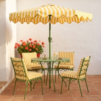 Ensemble de conversation pour jardin et patio, table et chaises décoratives en fer forgé pour cour, balcon, café, restaurant, hôtel, vente en gros OEM