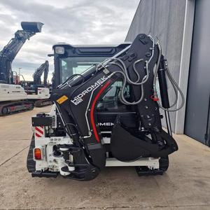 Chargeuse compacte sur chenilles Hidromek 62T, couleur noire, moteur diesel Yanmar 48,6 kW, capacité de la benne de 0,45 m³, composants essentiels - Product Image 1