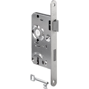 Cerradura de Embutir para Puerta Interior 215 BB 18/55/72/8 mm DIN Derecha Plateada Redondeada Clase 1 Plástico BKS - Product Image 1