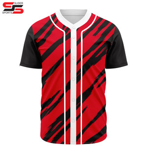เสื้อเบสบอลพิมพ์ลายดิจิตอลเสื้อซอฟต์บอลกระดุมหน้า - Product Image 1
