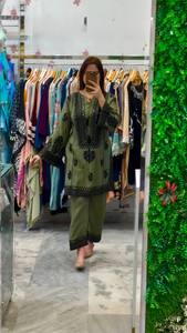 Costume Salwar moderne pour femmes en coton lourd de qualité supérieure, réversible, pour les occasions de fête/mariage, vêtements indiens pakistanais pour toutes les saisons - Product Image 4