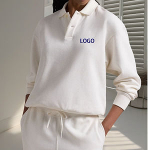 Polo à manches longues chic pour femmes de qualité supérieure sweat à capuche nouvelle mode LOGO haut avec fonction de taille supérieure pour l'hiver - Product Image 1