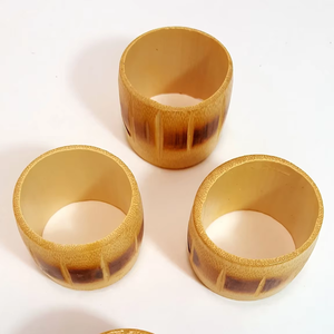 Ronds de serviette en bambou fabriqués au Vietnam Matériau écologique pour la décoration de la maison et de la vaisselle Vente en gros - Product Image 2