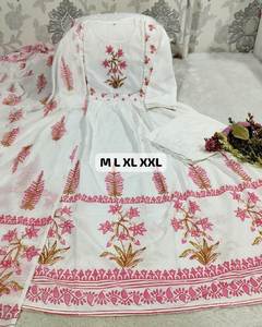 Dernière collection de Kurti, pantalon et dupatta en coton avec travail manuel imprimé, fabricant de Surat au prix le plus bas, mode féminine - Product Image 4