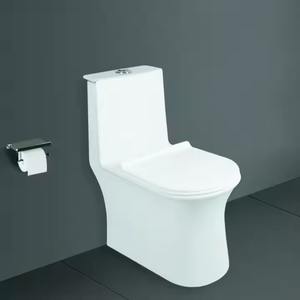 Inodoro moderno de una pieza de cerámica personalizado para baño americano, juego de inodoro fabricado en India, empresa china de artículos sanitarios - Product Image 5