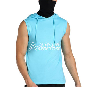 <b>Men</b> <b>Sleeveless</b> <b>Hoodies</b> Modern Look Durable Fabric Great for Gym and Outdoor Activity <b>Sleeveless</b> <b>Hoodies</b> - Product Image 5
