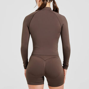 <b>Women's</b> 2-Piece Workout Yoga Sets Solid Pattern Sports Bra & <b>Leggings</b> Plus Size Options Custom Design Wholesale Rate OEM - Product Image 2