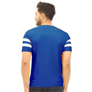 T-shirt à manches courtes unisexe pour hommes et femmes de haute qualité 100% coton et polyester vente en gros de t-shirt personnalisé blanc design uni - Product Image 4