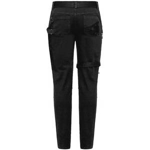 Pantalones Góticos para Hombre, Jeans Negros Desgarrados, Pantalones Punk Góticos Unisex 2026 - Product Image 2