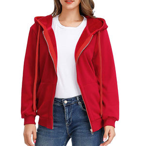 High Quality 100% Cotton Women's Casual Winter Pullover <b>Hoodie</b> <b>Sherpa</b> <b>Lined</b> Fleece Embroidered Badge Comfortable Sweatshirt - Product Image 1