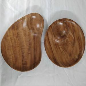 Assiette carrée en bois de manguier fabriquée à la main en Inde, best-seller, plateau pour restaurants, vaisselle artisanale, bols à prix économique - Product Image 6