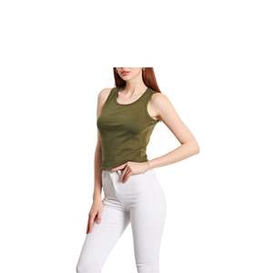 Camiseta sin Mangas de Algodón Acordonado para Mujer, Personalizada al por Mayor, con Logotipo Personalizado, Chaleco de Verano, Suave y Elástico, para Damas - Product Image 2