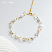 Bracelet à breloques Original Shell Bohemia avec pierres naturelles, perles artisanales complexes, cadeau élégant pour femmes
