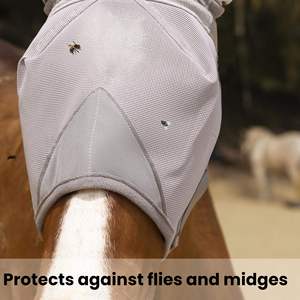 Máscara Protectora para Caballos, Transpirable y Suave, Estilo Occidental, Protege las Orejas y los Ojos de las Moscas en Zonas Sensibles, para Montar a Caballo - Product Image 2
