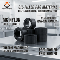 Pièces moulées en nylon MC résistant à l'usure contenant de l'huile PA6, découpe CNC, tolérance de précision +/-0,02 mm, équipement industriel Neway