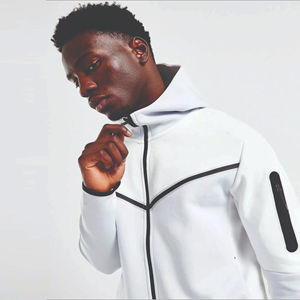 Ensemble de survêtement pour homme en molleton technique décontracté de haute qualité, taille plus, à capuche, séchage rapide, respirant, couleur unie - Product Image 5