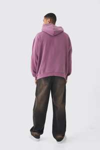 2024 personnalisé hommes surdimensionné Blanc lavé 3D impression sweats à capuche thermique lourd coton respirant sweats à capuche - Product Image 2