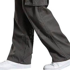 กางเกงคาร์โก้ผู้ชายกางเกงคาร์โก้ล้างกระเป๋าด้านข้างสำหรับผู้ชายแฟชั่นตามสั่ง - Product Image 6