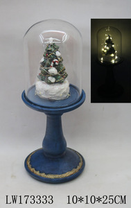 圣诞照明圣诞老人节日场景颂歌玻璃圆顶装饰照明地球仪家居圣诞装饰 - Product Image 5
