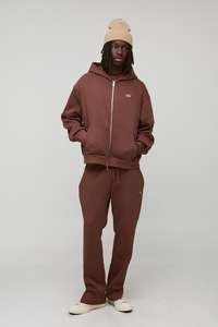 Ensemble de survêtement pour homme de haute qualité, coupe classique, streetwear d'hiver, fermeture éclair, design personnalisé, molleton de coton uni 500 g/m² - Product Image 4