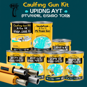 Caulking Gun Kit Soudafoam X-Tra 1K Pistol Foam B2 10 Cans + PU Foam Gun - Product Image 3