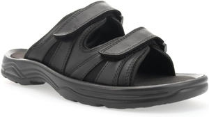 Sandales en cuir formelles élégantes et de haute qualité pour hommes, fabriquées en cuir pleine fleur, avec des sangles réglables à boucles auto-agrippantes, options de logo personnalisé - Product Image 6