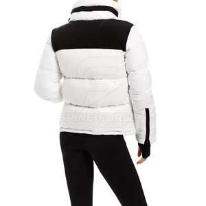 Veste d'hiver matelassée pour femme grande taille 2025 OEM, de qualité supérieure, manches longues, respirante, doublure en nylon écologique, col montant - Product Image 3