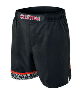 Shorts de combat MMA imprimés à sublimation personnalisée OEM Shorts de MMA à taille élastique durables personnalisés Shorts d'entraînement au combat Shorts de MMA - Product Image 2